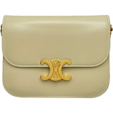 セリーヌ CELINE ティーントリオンフ チェーンショルダーバッグ ソフトイエロー ゴールド金具 シャイニーカーフ レディース ショルダーバッグ