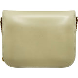 セリーヌ CELINE ティーントリオンフ チェーンショルダーバッグ ソフトイエロー ゴールド金具 シャイニーカーフ レディース ショルダーバッグ