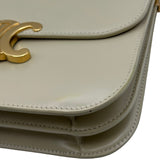 セリーヌ CELINE ティーントリオンフ チェーンショルダーバッグ ソフトイエロー ゴールド金具 シャイニーカーフ レディース ショルダーバッグ