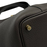 エルメス HERMES ピコタンロックPM G刻印 エベンヌ ゴールド金具 トリヨン レディース トートバッグ