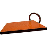 エルメス HERMES MISON CASA HOME キーホルダー オレンジ レザー レディース キーホルダー