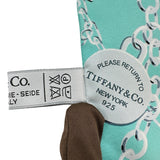 ティファニー TIFFANY＆CO リターントゥティファニースカーフ ライトブルー シルク レディース スカーフ