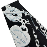 ティファニー TIFFANY＆CO リターントゥーティファニースカーフ ブラック シルク レディース スカーフ