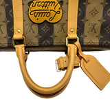 ルイ・ヴィトン LOUIS VUITTON キーポル・バンドリエール 50 LV×NIGO M45967 ブラウン モノグラム ・ストライプ ユニセックス ボストンバッグ