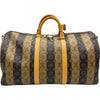 ルイ・ヴィトン LOUIS VUITTON キーポル・バンドリエール 50 LV×NIGO M45967 ブラウン モノグラム ・ストライプ ユニセックス ボストンバッグ