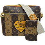 ルイ・ヴィトン LOUIS VUITTON トリオ･メッセンジャーバッグ LV×NIGO M45965 ブラウン モノグラム・ストライプ レディース ショルダーバッグ