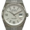ロレックス ROLEX ランドドゥエラー 40 ハニカムモチーフ 127334 シルバー ホワイトゴールド/ステンレススチール 自動巻き メンズ 腕時計