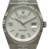 ロレックス ROLEX ランドドゥエラー 40 ハニカムモチーフ 127334 シルバー ホワイトゴールド/ステンレススチール 自動巻き メンズ 腕時計