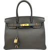 エルメス HERMES バーキン30 Y刻印 グリスエタン ピンクゴールド金具 トゴ レディース ハンドバッグ