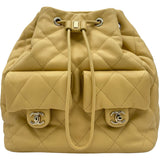 シャネル CHANEL マトラッセ チェーンバックパック AS4342 ベージュ ゴールド金具 ラムスキン レディース リュック・デイパック