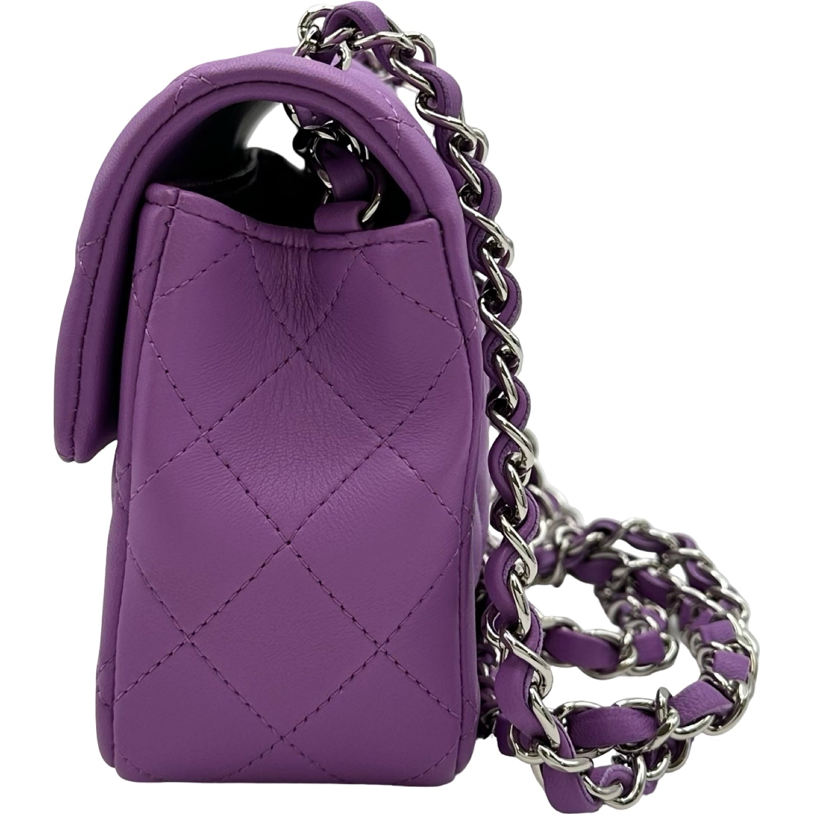 シャネル CHANEL ミニマトラッセ20 A69900 29番台 パープル シルバー