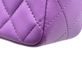 シャネル CHANEL ミニマトラッセ20 A69900 29番台 パープル シルバー金具 ラムスキン レディース ショルダーバッグ