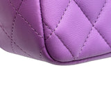 シャネル CHANEL ミニマトラッセ20 A69900 29番台 パープル シルバー金具 ラムスキン レディース ショルダーバッグ
