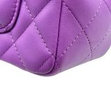 シャネル CHANEL ミニマトラッセ20 A69900 29番台 パープル シルバー金具 ラムスキン レディース ショルダーバッグ