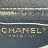 シャネル CHANEL ミニフラップバッグ18 AS3457 ブラック ゴールド金具 ラムスキン レディース ショルダーバッグ