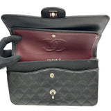 シャネル CHANEL マトラッセ25 A01112 16番台 ブラック シルバー金具 キャビアスキン レディース ショルダーバッグ