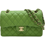 シャネル CHANEL マトラッセ23 A01113 グリーン ゴールド金具 キャビアスキン レディース ショルダーバッグ