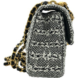 シャネル CHANEL マトラッセパールチェーンショルダーバッグ AS4384 ブラック/ホワイト ゴールド金具 ツイード レディース ショルダーバッグ