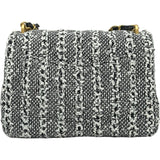 シャネル CHANEL マトラッセパールチェーンショルダーバッグ AS4384 ブラック/ホワイト ゴールド金具 ツイード レディース ショルダーバッグ