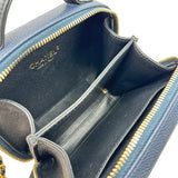 シャネル CHANEL CCフィリグリースモールバニティショルダーバッグ A93342 26番台 ネイビー ゴールド金具 キャビアスキン レディース ショルダーバッグ