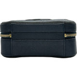 シャネル CHANEL CCフィリグリースモールバニティショルダーバッグ A93342 26番台 ネイビー ゴールド金具 キャビアスキン レディース ショルダーバッグ