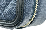 シャネル CHANEL CCフィリグリースモールバニティショルダーバッグ A93342 26番台 ネイビー ゴールド金具 キャビアスキン レディース ショルダーバッグ