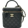 シャネル CHANEL マトラッセバニティケースショルダー AS2362 31番台 ブラック ゴールド金具 キャビアスキン レディース ショルダーバッグ