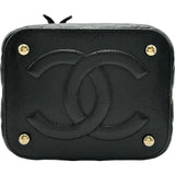 シャネル CHANEL マトラッセバニティケースショルダー AS2362 31番台 ブラック ゴールド金具 キャビアスキン レディース ショルダーバッグ