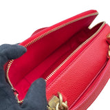 シャネル CHANEL ココマーク2WAYカメラバッグ 27番台 レッド ゴールド金具 キャビアスキン レディース ショルダーバッグ