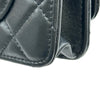 シャネル CHANEL マトラッセパールハンドルチェーンウォレット ブラック ゴールド金具 ラムスキン レディース ショルダーバッグ