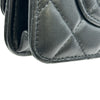 シャネル CHANEL マトラッセパールハンドルチェーンウォレット ブラック ゴールド金具 ラムスキン レディース ショルダーバッグ