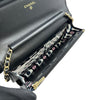 シャネル CHANEL マトラッセ チェーンウォレット AP3622 ブラック ゴールド金具 ラムスキン レディース ショルダーバッグ