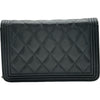 シャネル CHANEL ボーイシャネルチェーンウォレット AP1117 ブラック シルバー金具 キャビアスキン レディース ショルダーバッグ