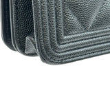 シャネル CHANEL ボーイシャネルチェーンウォレット AP1117 ブラック シルバー金具 キャビアスキン レディース ショルダーバッグ
