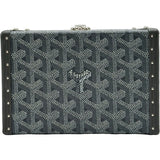 ゴヤール GOYARD ミノディエールトランクショルダーバッグ グレー コーティングキャンバス レディース ショルダーバッグ