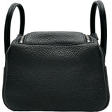 エルメス HERMES リンディミニ W刻印 ブラック シルバー金具 トリヨン レディース ショルダーバッグ