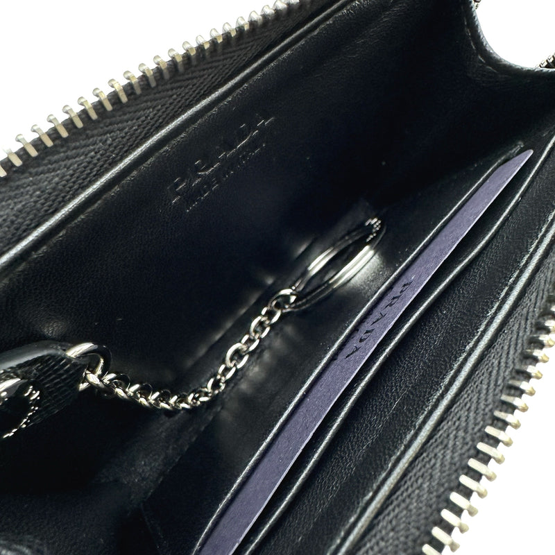 プラダ PRADA トライアングルロゴキーケース 2PP122 ブラック