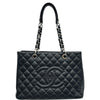 シャネル CHANEL GST チェーントートバッグ A50995 16番台 ブラック シルバー金具 キャビアスキン レディース トートバッグ