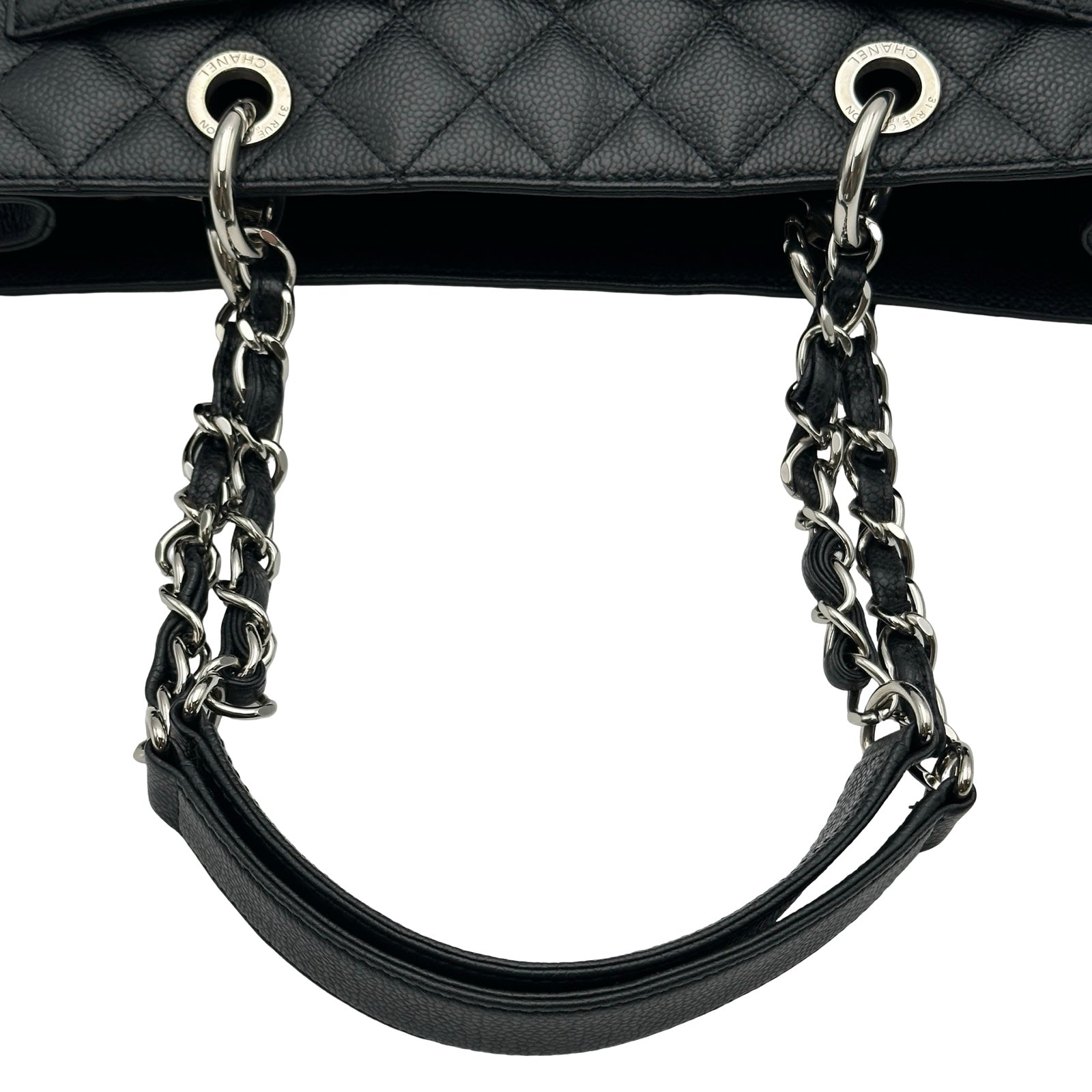 シャネル CHANEL GST チェーントートバッグ A50995 16番台 ブラック