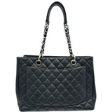 シャネル CHANEL GST チェーントートバッグ A50995 16番台 ブラック シルバー金具 キャビアスキン レディース トートバッグ