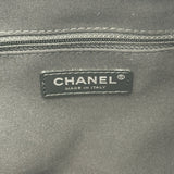 シャネル CHANEL ドーヴィルGM A66941 ブラック シルバー金具 コットン レディース トートバッグ