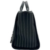シャネル CHANEL ドーヴィルGM A66941 ブラック シルバー金具 コットン レディース トートバッグ