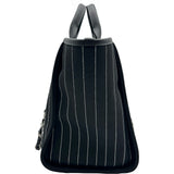 シャネル CHANEL ドーヴィルGM A66941 ブラック シルバー金具 コットン レディース トートバッグ