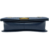 シャネル CHANEL ボーイシャネル28 A92193 23番台 ブルー ゴールド金具 ラムスキン レディース ショルダーバッグ