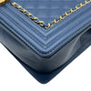 シャネル CHANEL ボーイシャネル28 A92193 23番台 ブルー ゴールド金具 ラムスキン レディース ショルダーバッグ