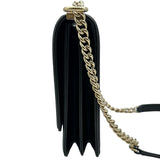 シャネル CHANEL ボーイシャネルチェーンショルダーバッグ AS0130 28番台 ブラック ゴールド金具 キャビアスキン レディース ショルダーバッグ