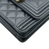 シャネル CHANEL ボーイシャネルチェーンショルダーバッグ AS0130 28番台 ブラック ゴールド金具 キャビアスキン レディース ショルダーバッグ