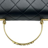 シャネル CHANEL トップハンドルショルダーバッグ AS4605 ブラック ゴールド金具 ラムアスキン レディース ショルダーバッグ
