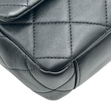 シャネル CHANEL トップハンドルショルダーバッグ AS4605 ブラック ゴールド金具 ラムアスキン レディース ショルダーバッグ