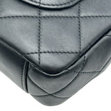 シャネル CHANEL トップハンドルショルダーバッグ AS4605 ブラック ゴールド金具 ラムアスキン レディース ショルダーバッグ